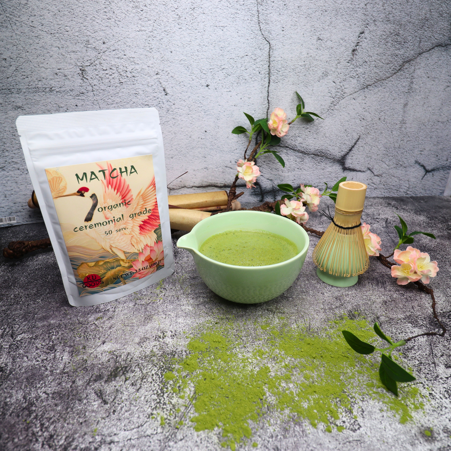 Ceremonial Matcha Powder – 100g Premium Green Tea, Fresh Harvest