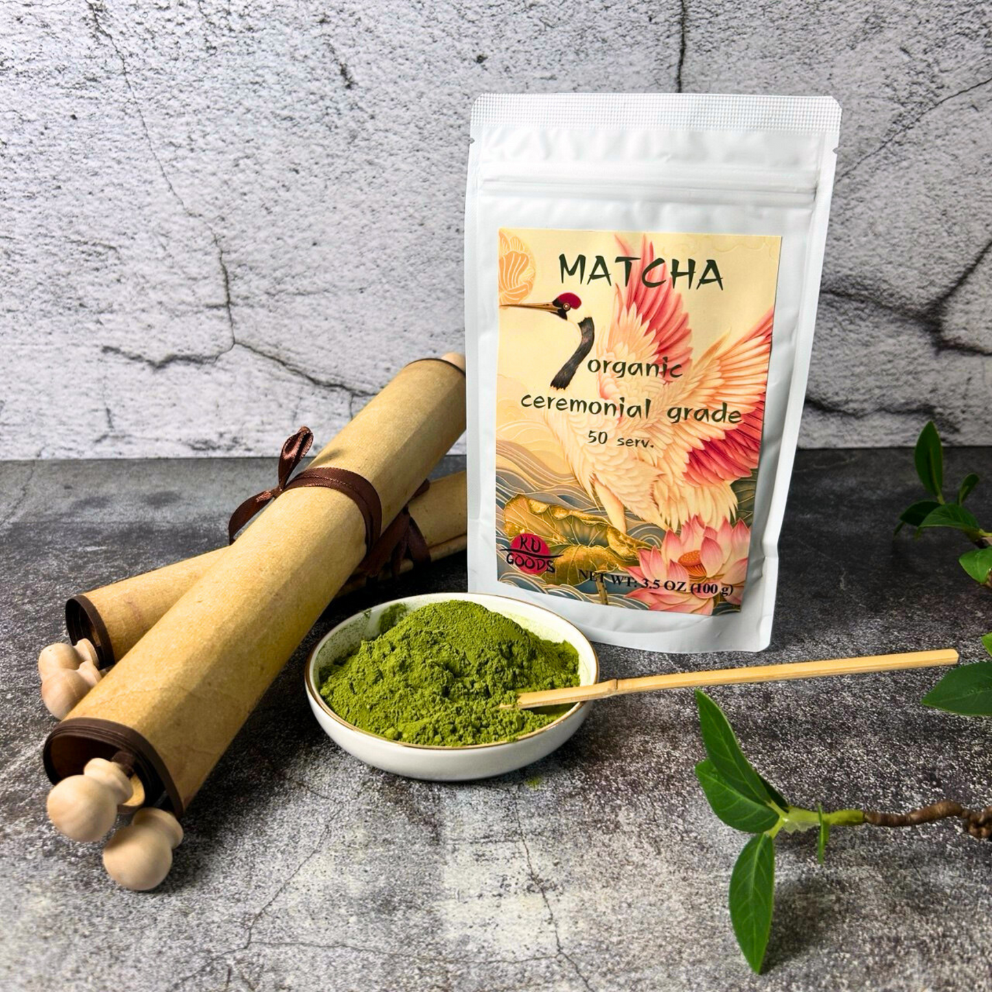 Ceremonial Matcha Powder – 100g Premium Green Tea, Fresh Harvest