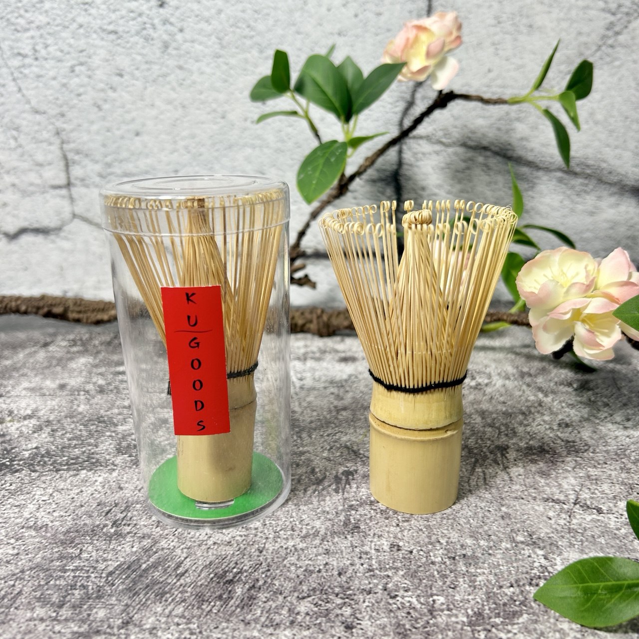 Handcrafted Bamboo Matcha Whisk – Traditional Chasen with 100+ Prongs (10 cm x 6 cm / 4 in x 2.3 in)