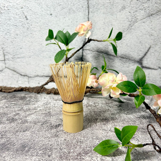 Handcrafted Bamboo Matcha Whisk – Traditional Chasen with 100+ Prongs (10 cm x 6 cm / 4 in x 2.3 in)